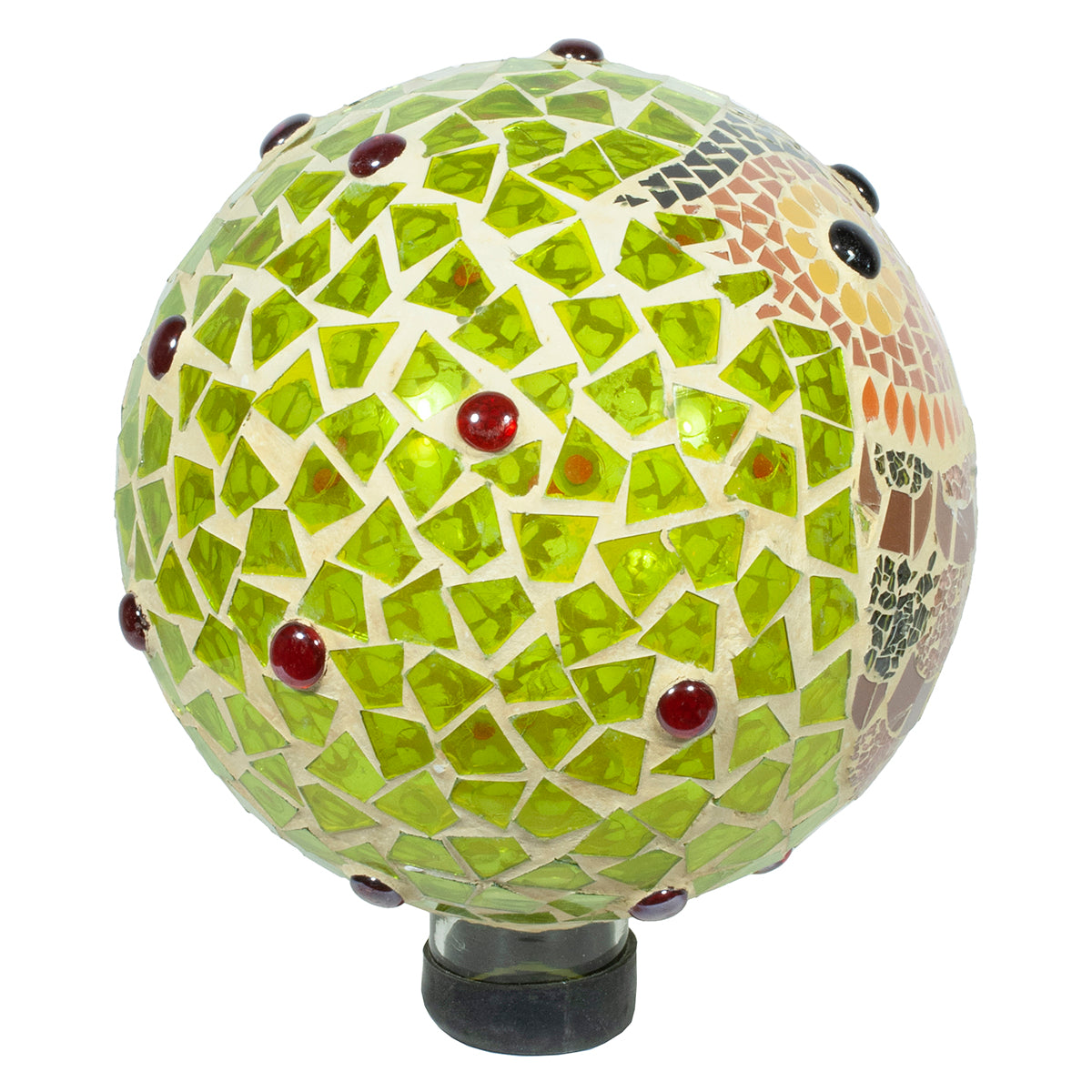 10" Mosaic Owl Gazing Globe