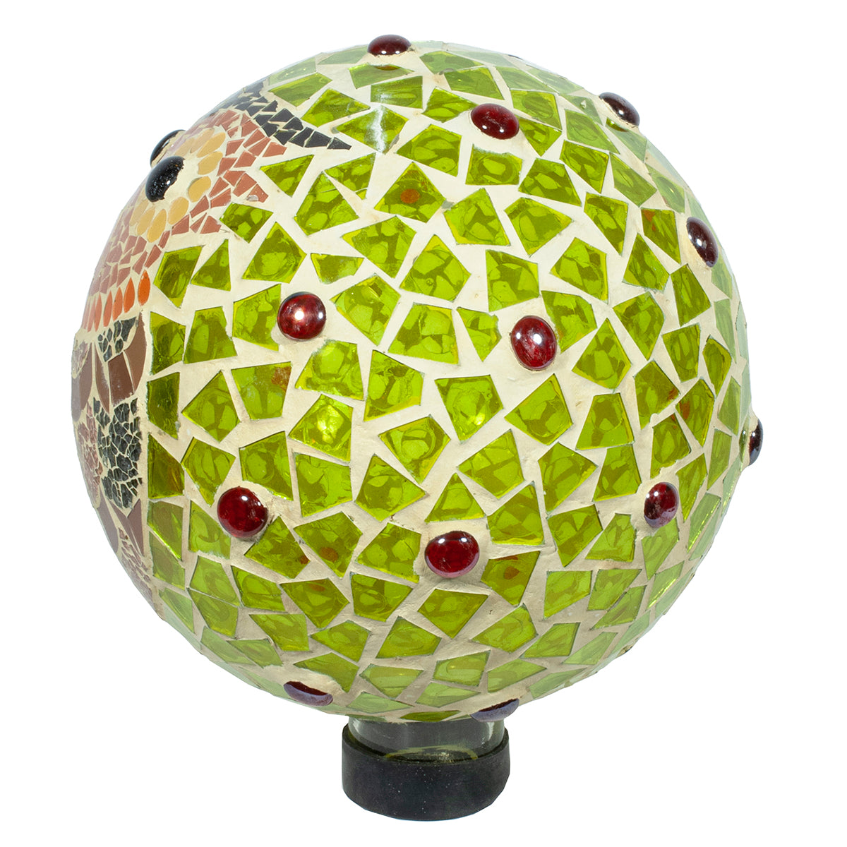 10" Mosaic Owl Gazing Globe