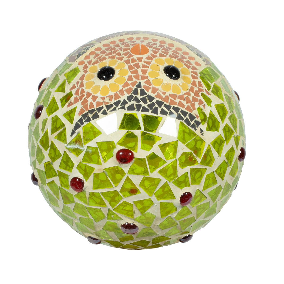 10" Mosaic Owl Gazing Globe