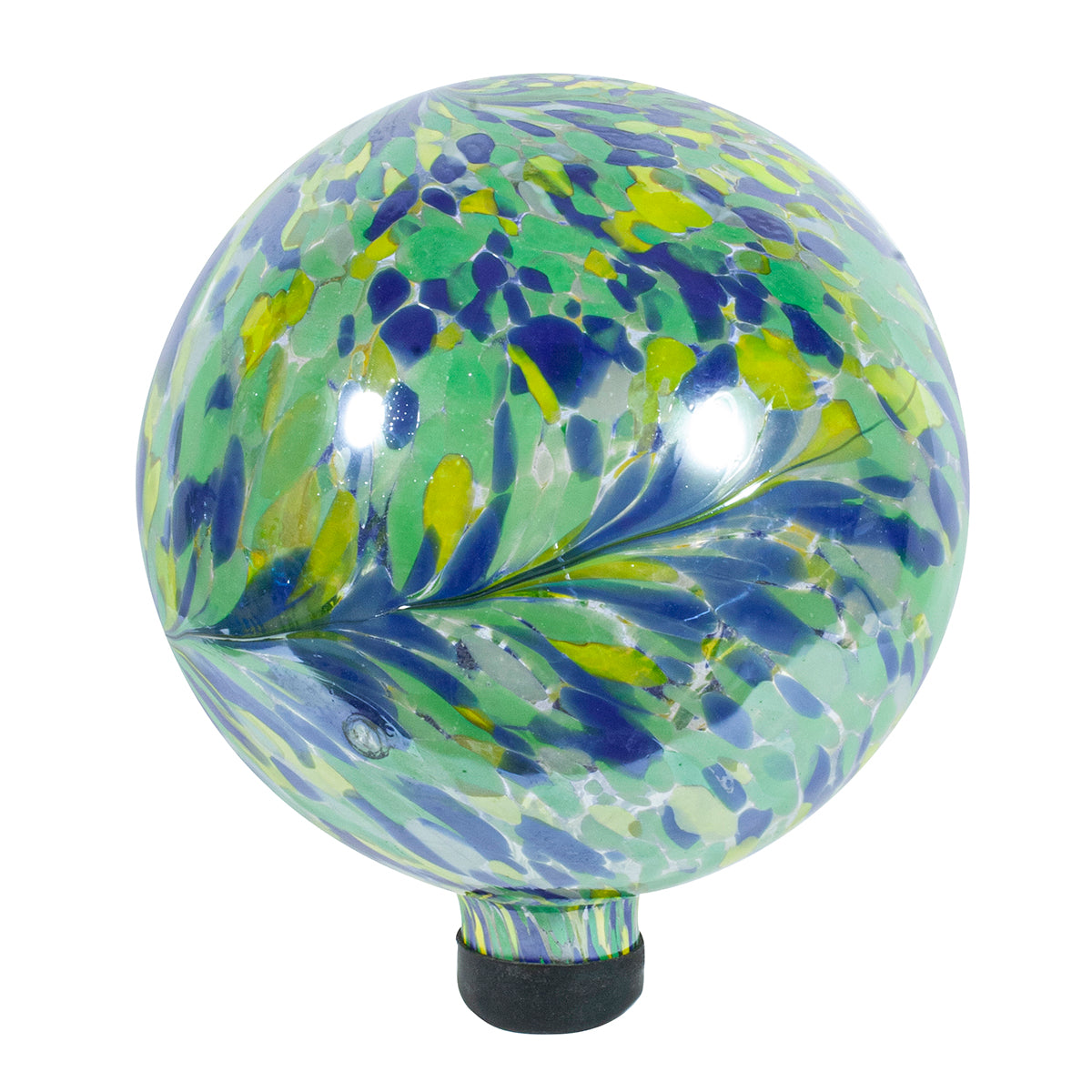 10" Iridescent Peacock Burst Gazing Globe