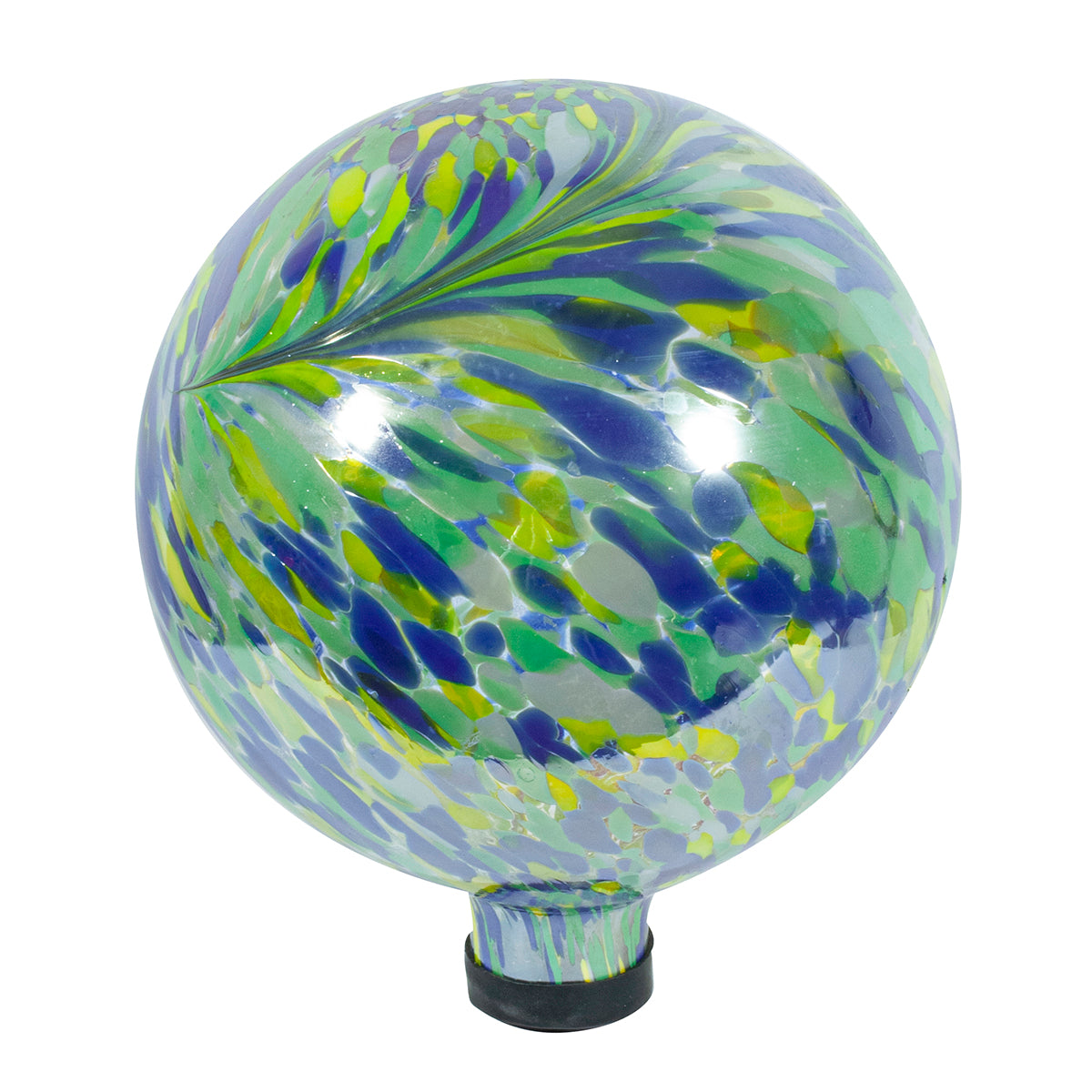 10" Iridescent Peacock Burst Gazing Globe