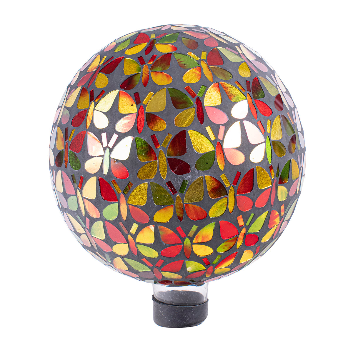 10" Sunburst Butterfly Mosaic Gazing Globe