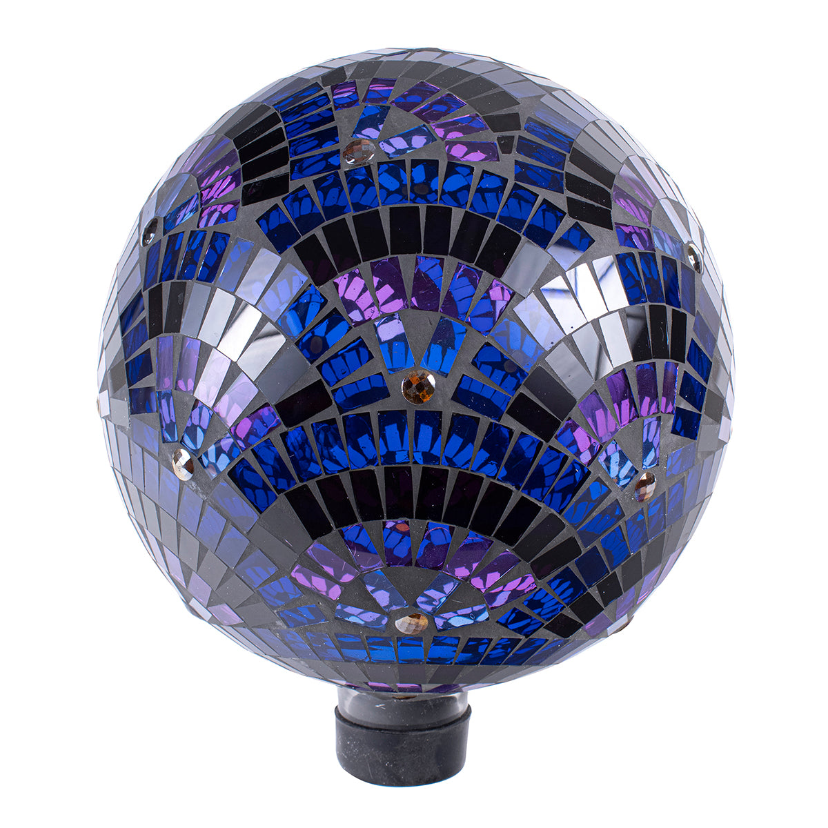 10" Purple Scallop Mosaic Gazing Globe