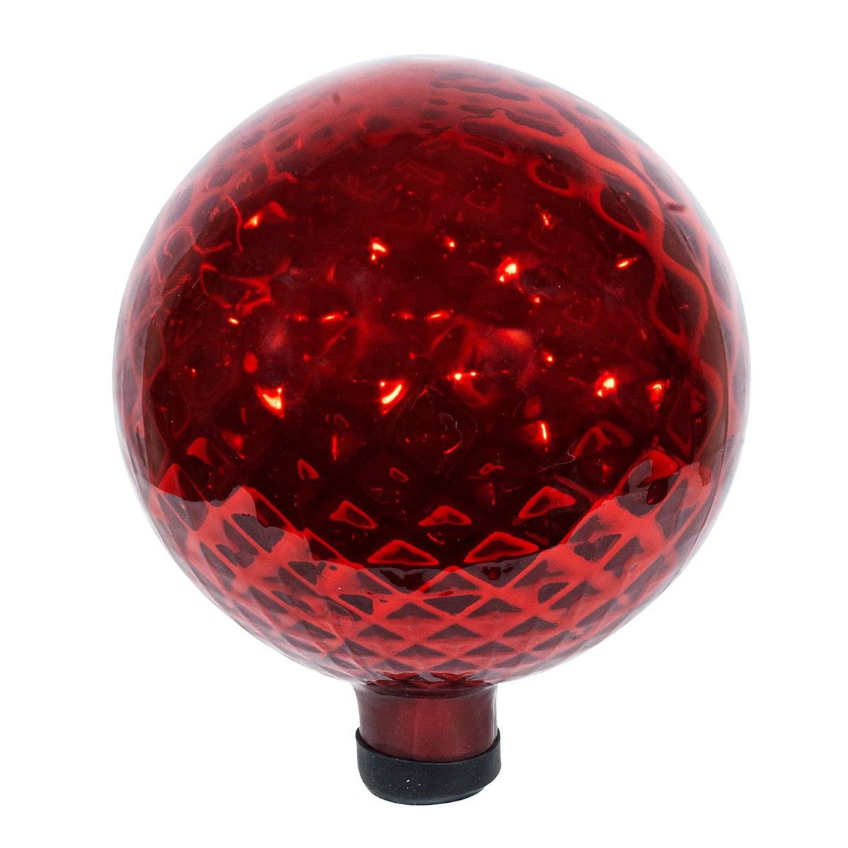 10"  Red Diamond Embossed Globe