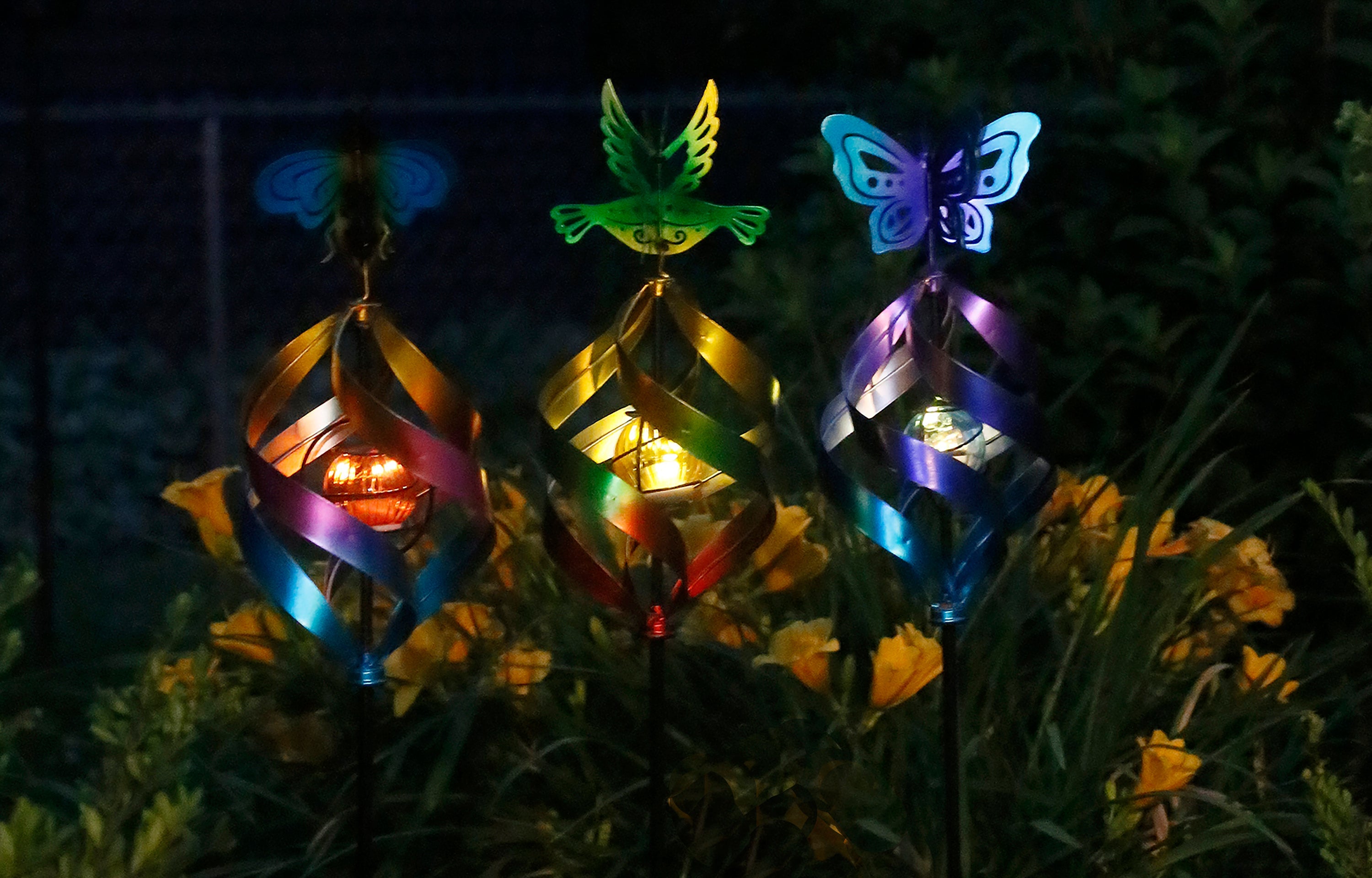 Windweaver Solar Spinner Stakes