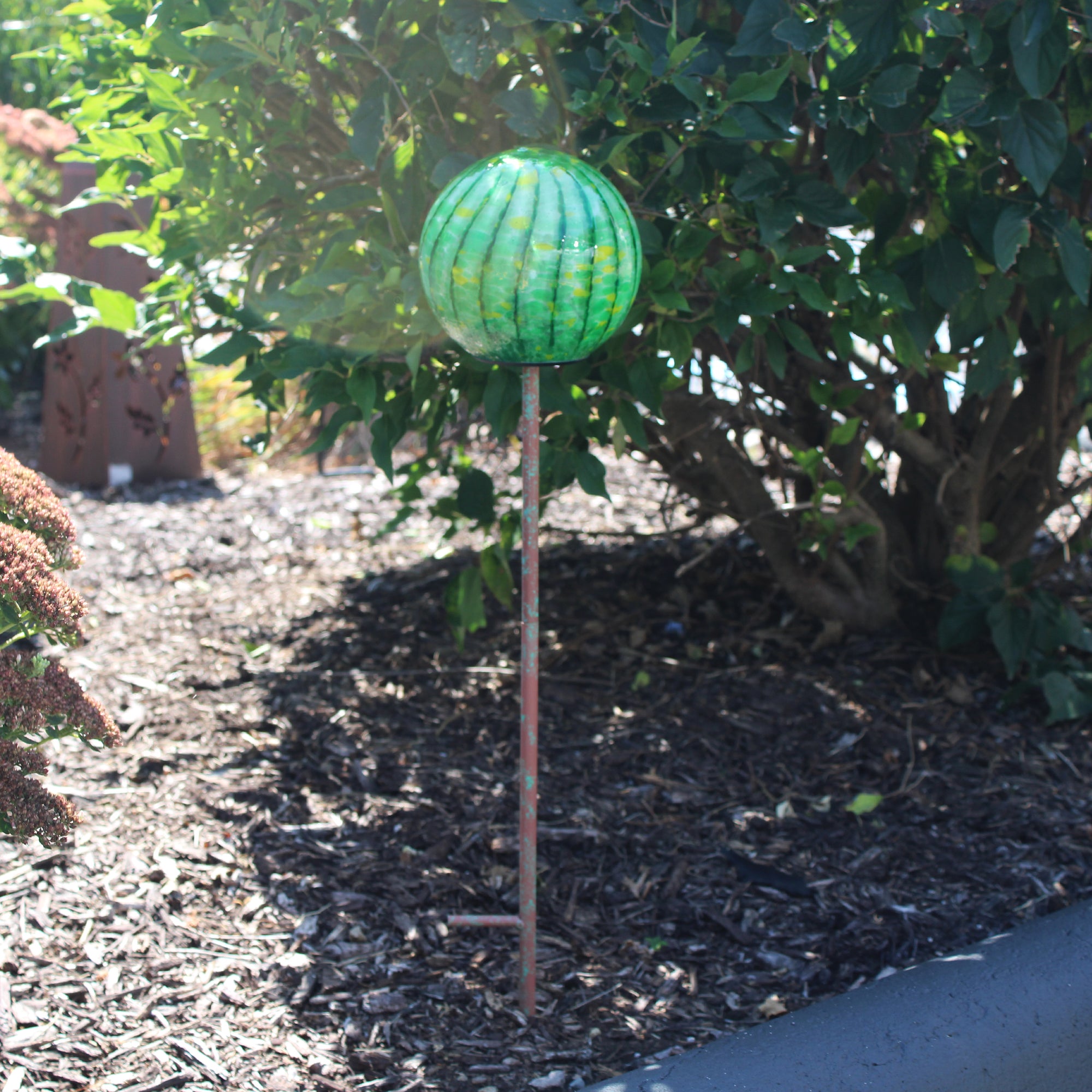 LunaLite™ 6" Lollipop Globe Stake - Green