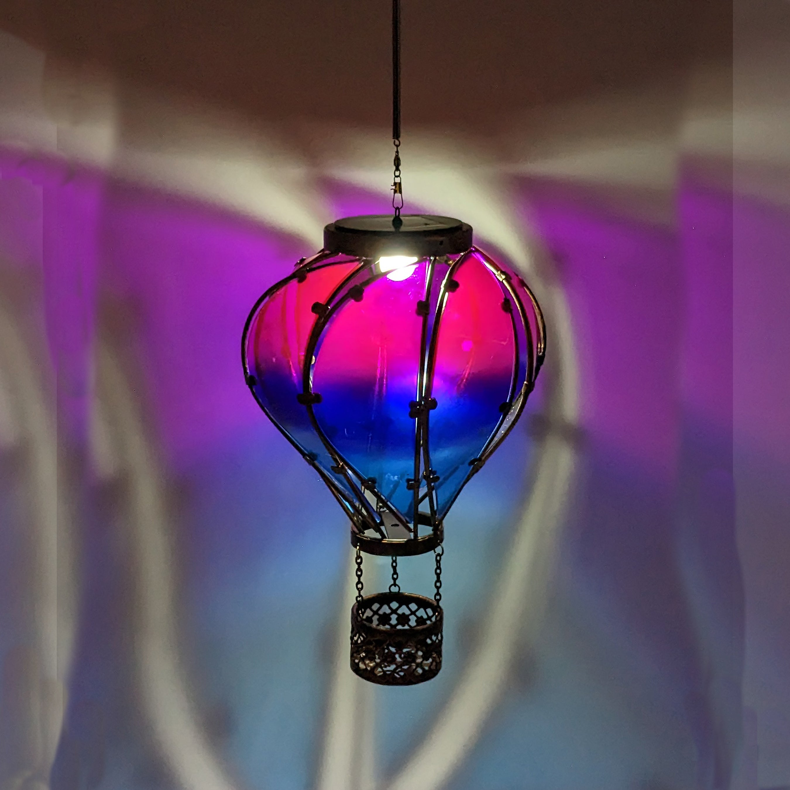 LunaLite Balloon Solar Spinner - Fuchsia - EchoValley.com