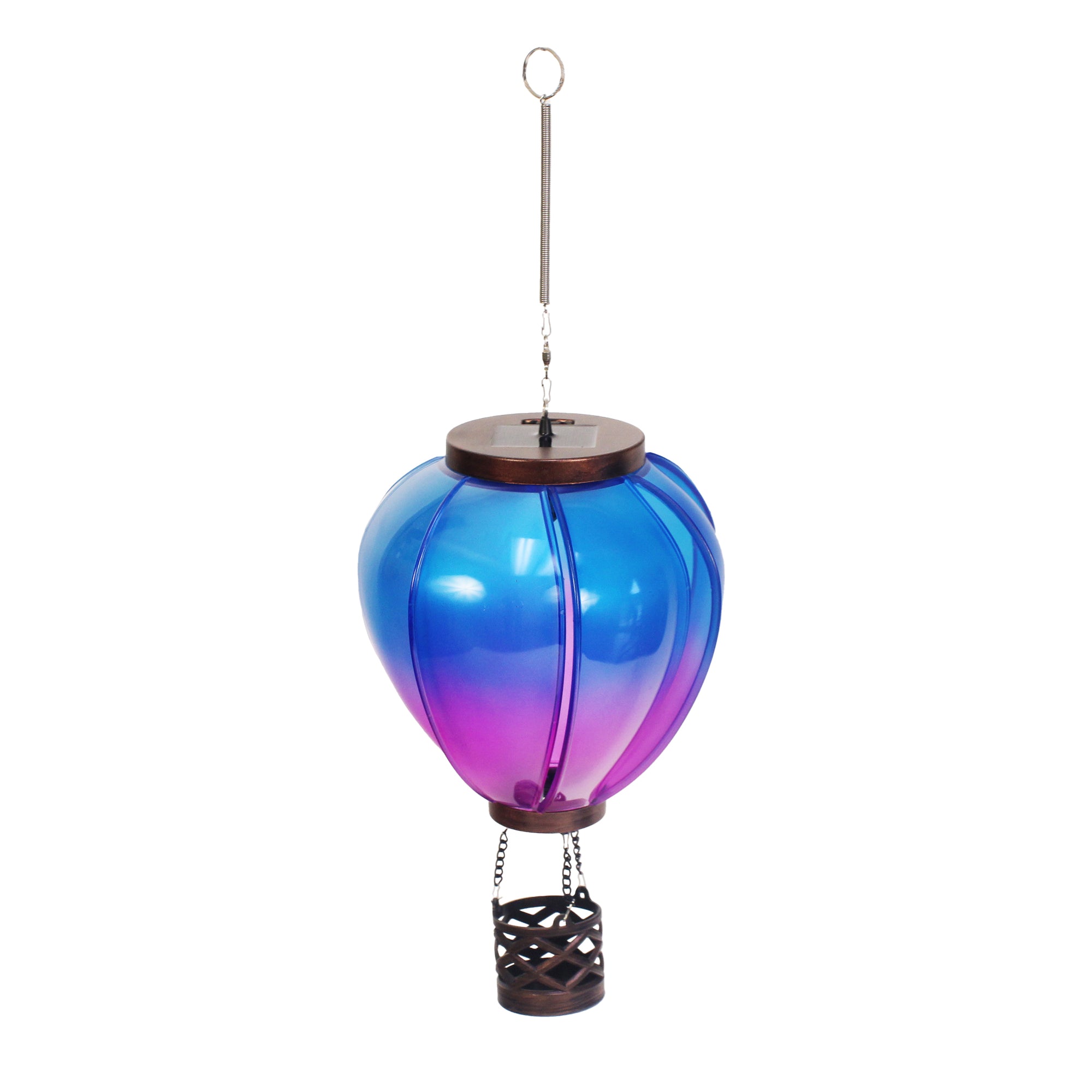 Hot Air Balloon Solar Spinner - Fuchsia