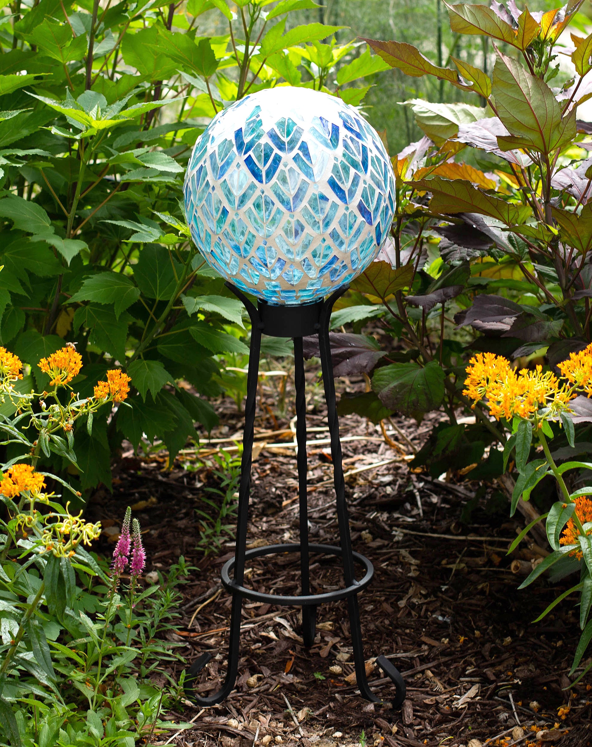 10" Aquamarine Mosaic Gazing Globe
