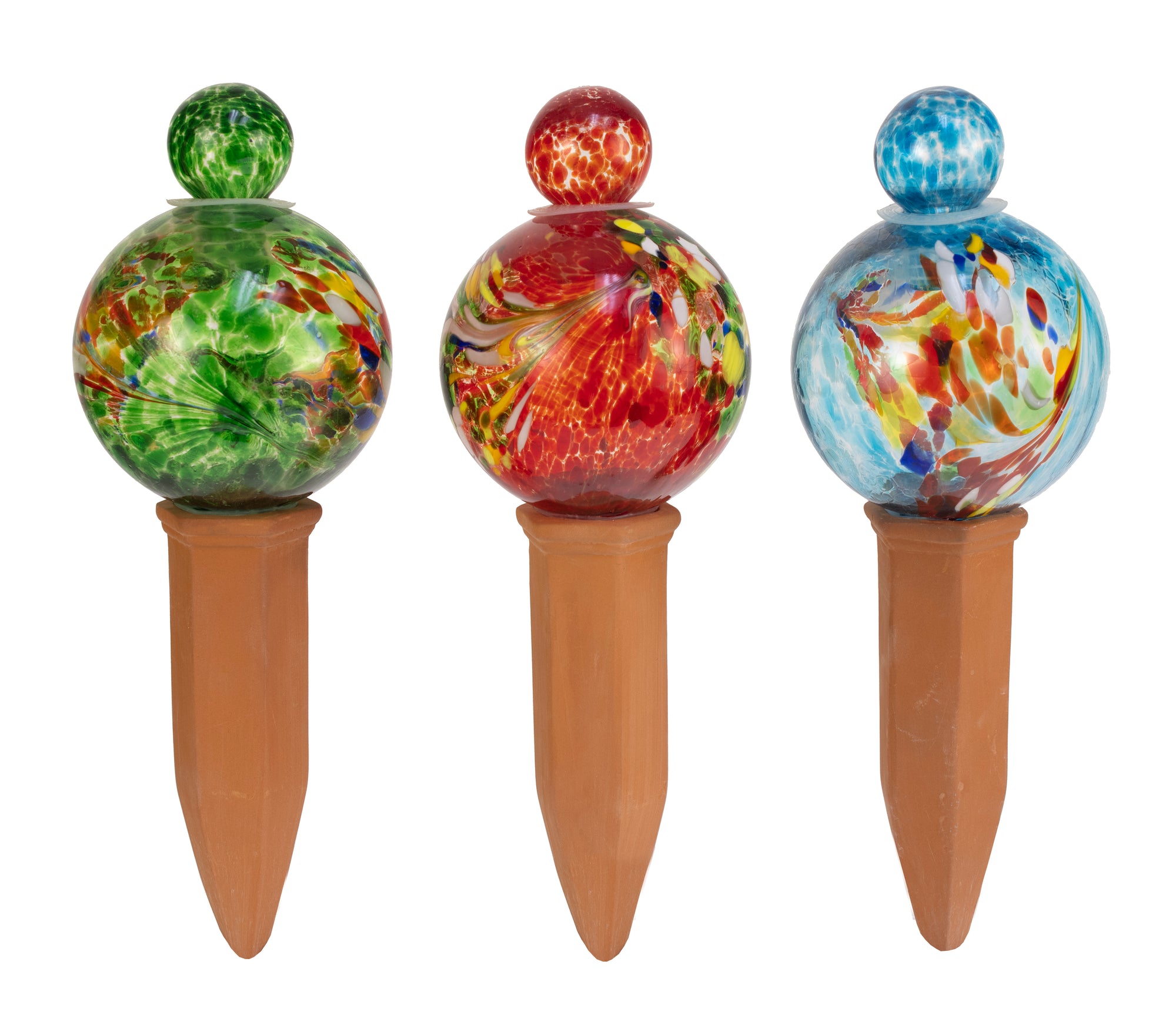 Blue-Red-Green Globe Plant Quencher 3pk