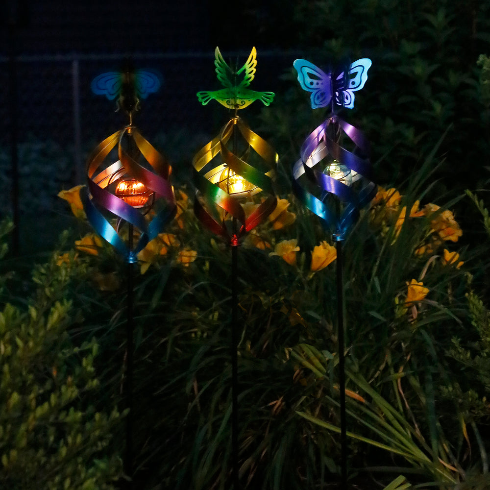 Echo Valley 4353W Illuminarie Leaf Dual-Motion Windwheel Outdoor Décor for Yards and Gardens, Blue/Green/Antiqued Bronze, 15.75 x 5 x 45 inches Echo Valley 4353W Illuminarie Leaf Dual-Motion Windwheel Outdoor Décor for Yards and Gardens, Blue/Green/Antiqued Bronze, 15.75 x 5 x 45 inches