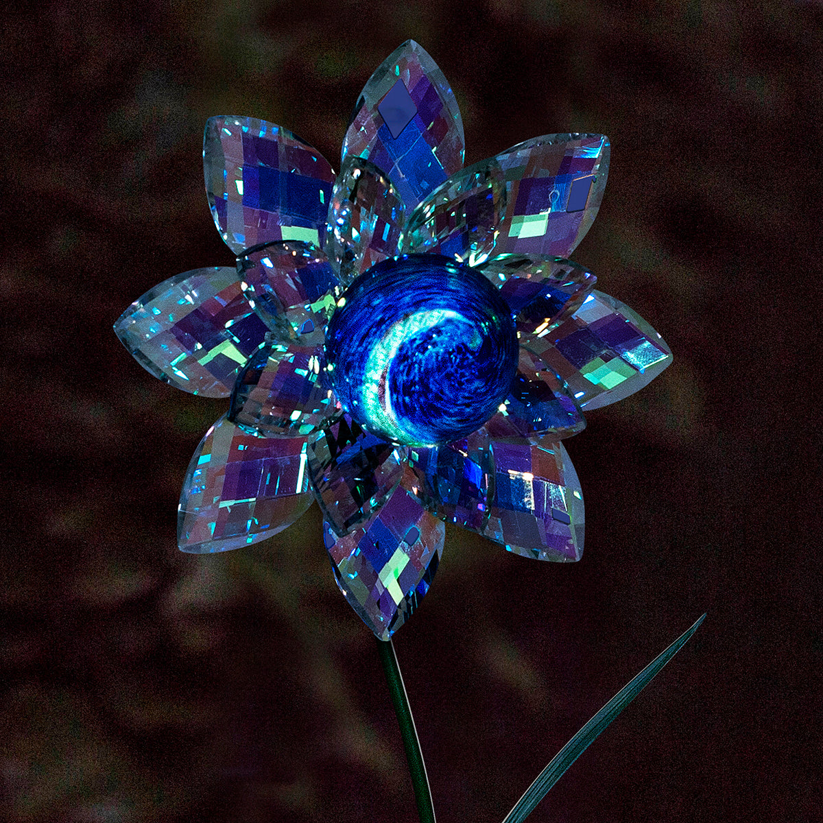Illuminarie Gem Flower Stake - Iridescent