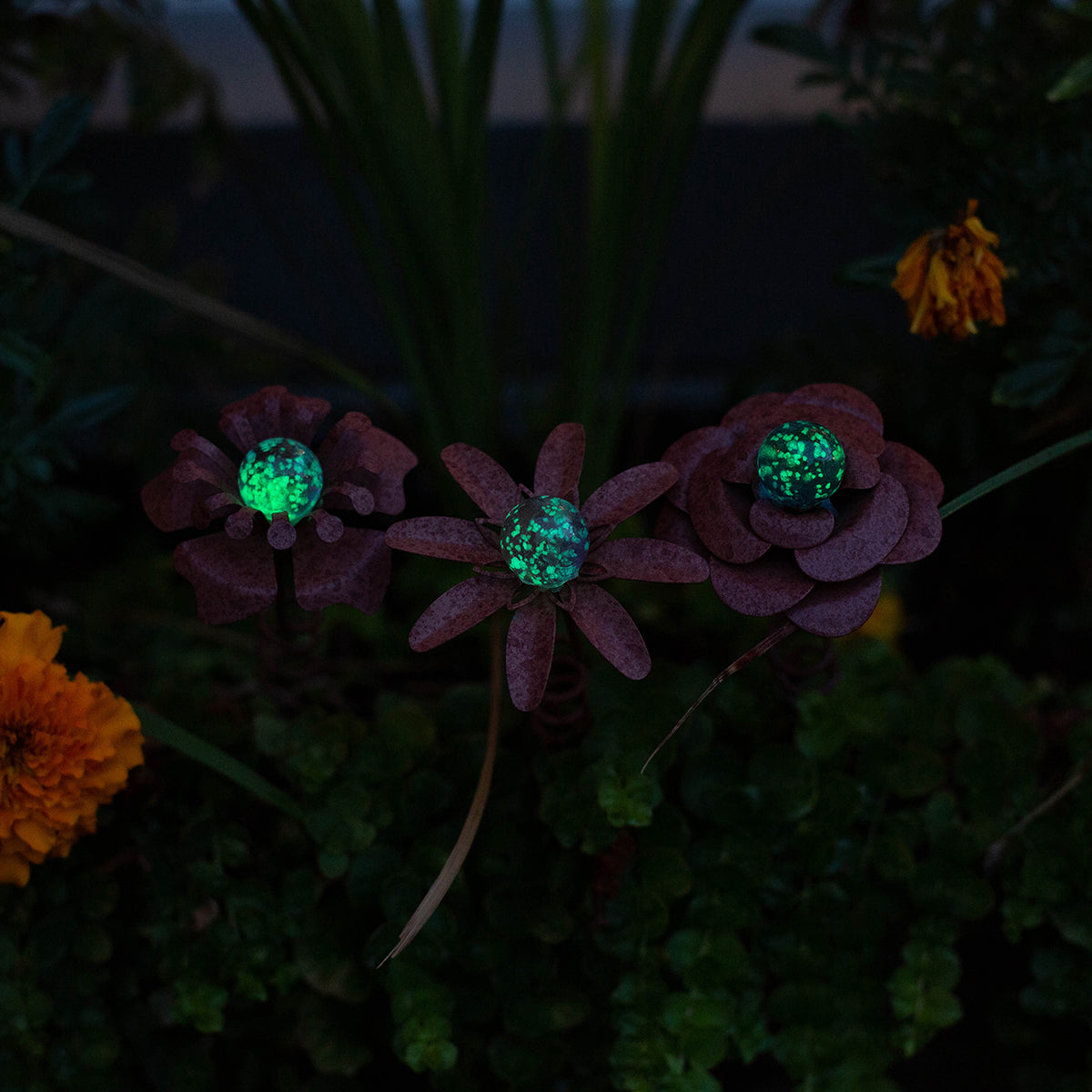 Small Illuminarie Rustic Flower Pot Sticker - 3 pc set