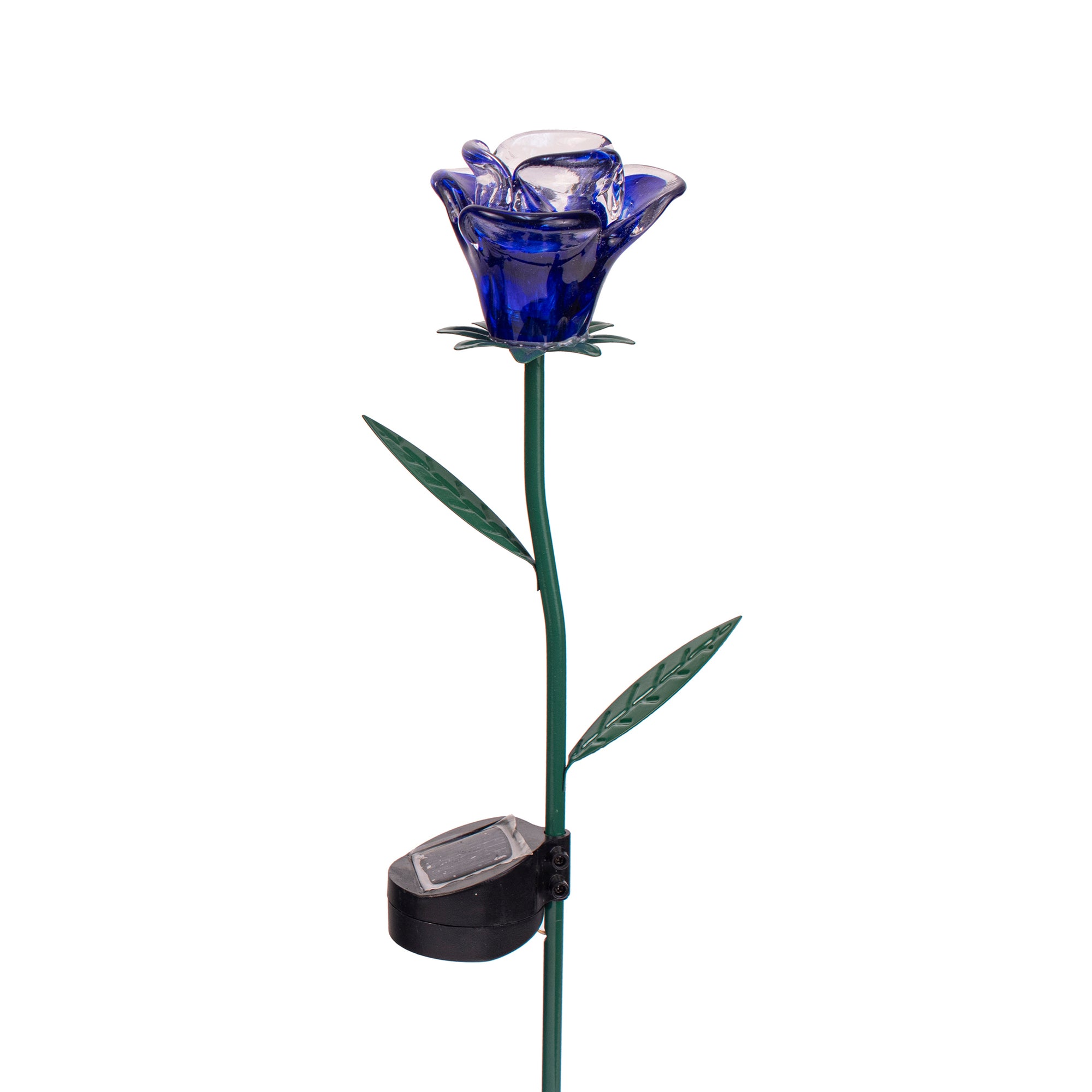 LunaLite Rose Planter Stake - Blue