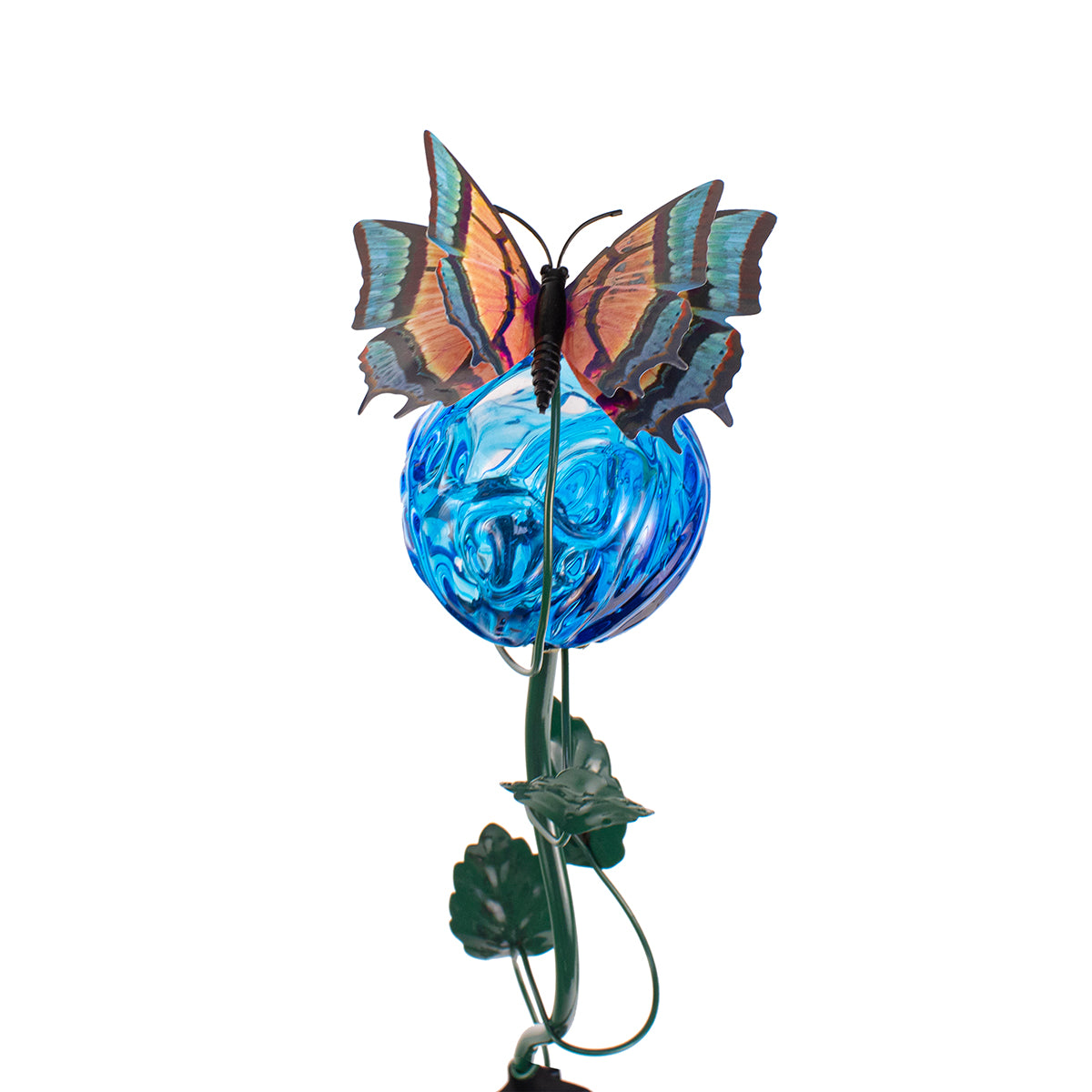 LunaLite Butterfly - Cranium Planter Stake - Blue