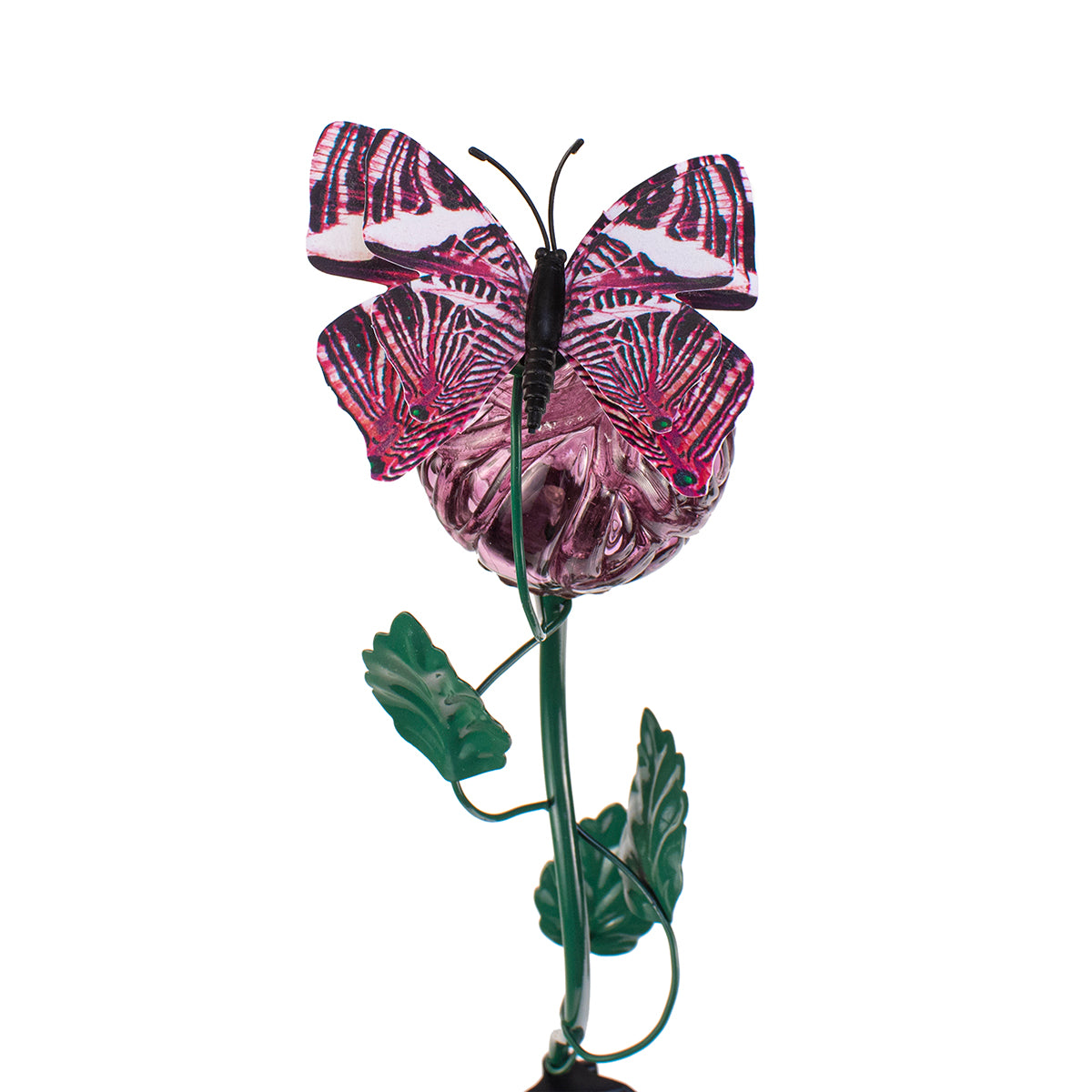 LunaLite Butterfly - Cranium Planter Stake - Purple