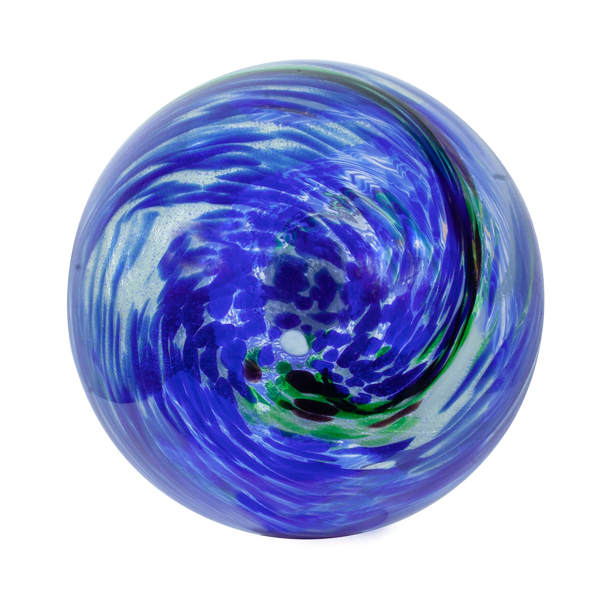 10" Blue Swirl Illuminarie Gazing Globe