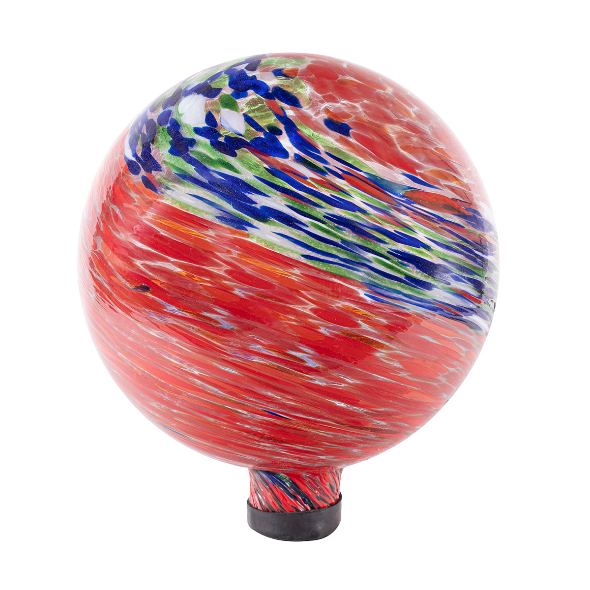10" Red Swirl Illuminarie Gazing Globe