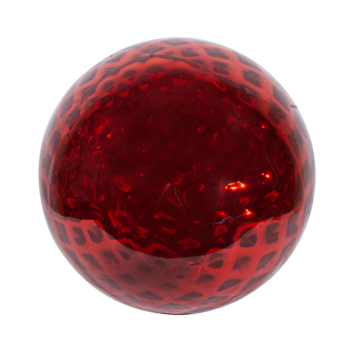 10"  Red Diamond Embossed Globe